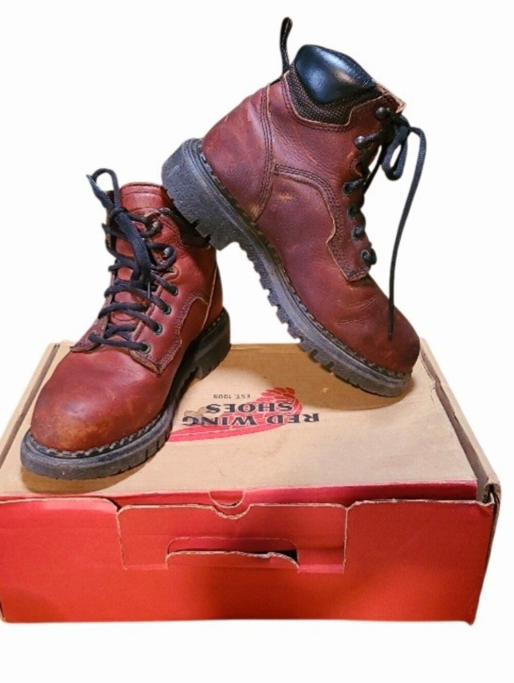 New! Red Wings Steel Toe Laceup Boots